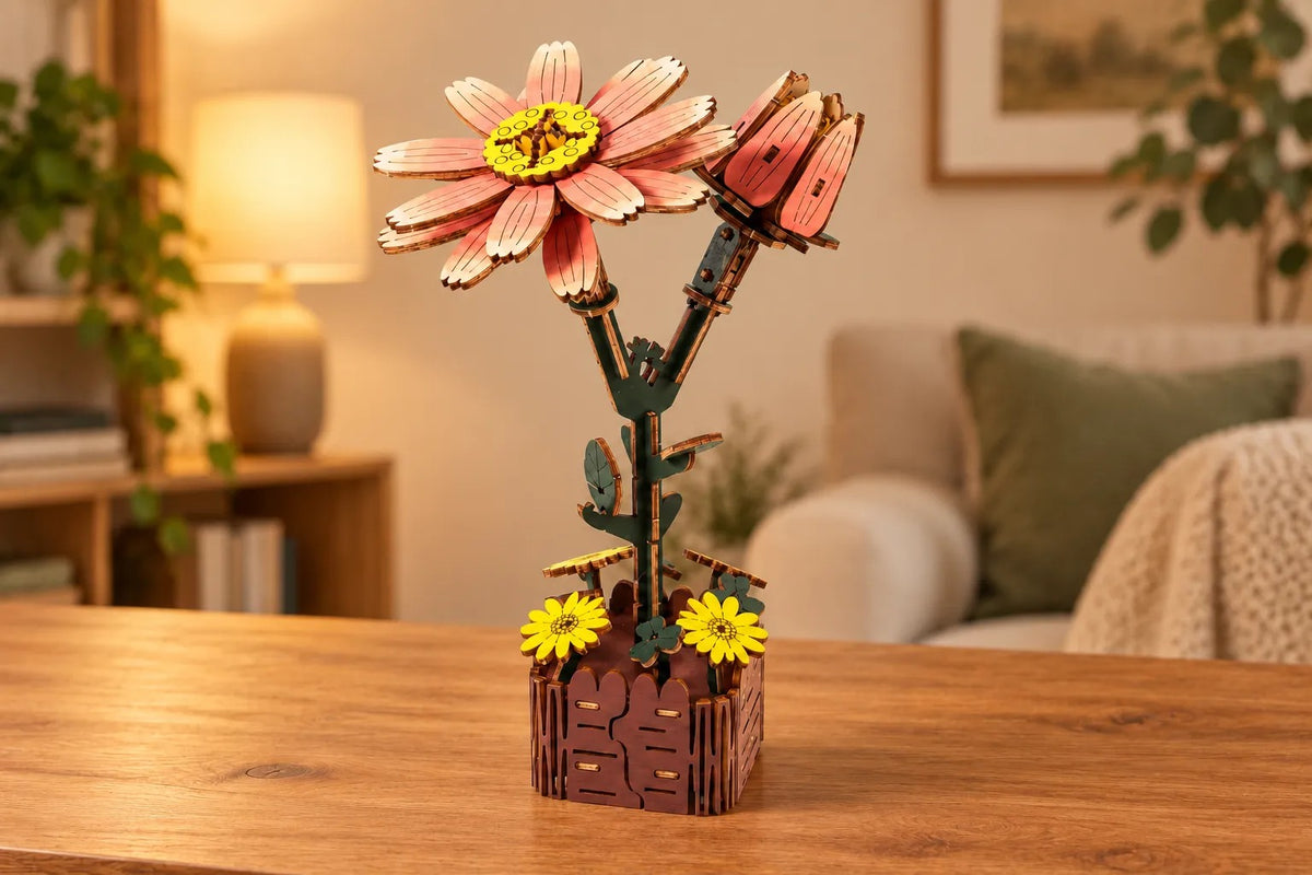 Maquette en bois - La marguerite