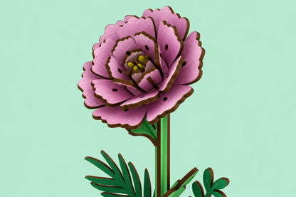 Maquette en bois - La pivoine