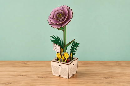 Maquette en bois - La pivoine