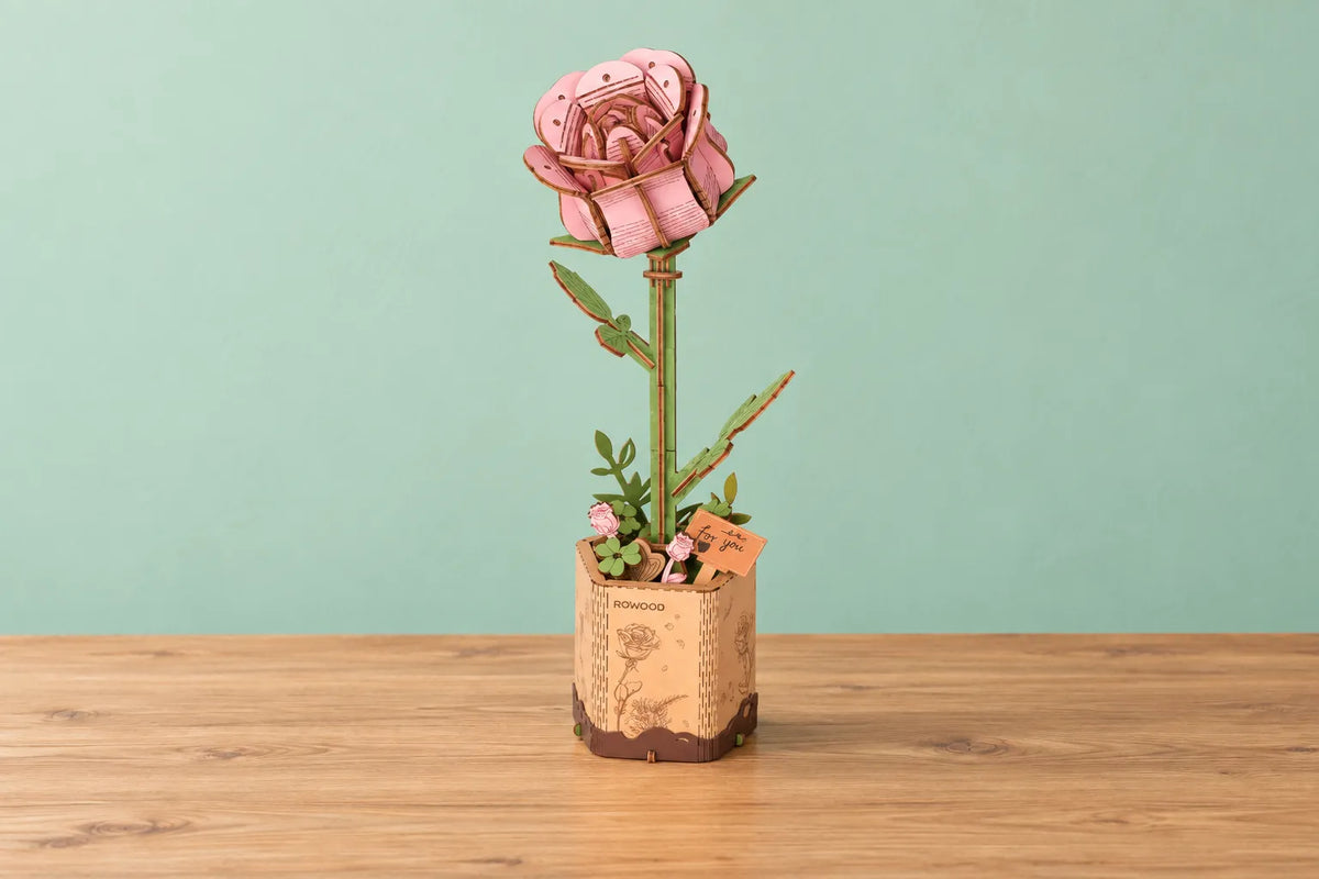 Maquette en bois - La rose