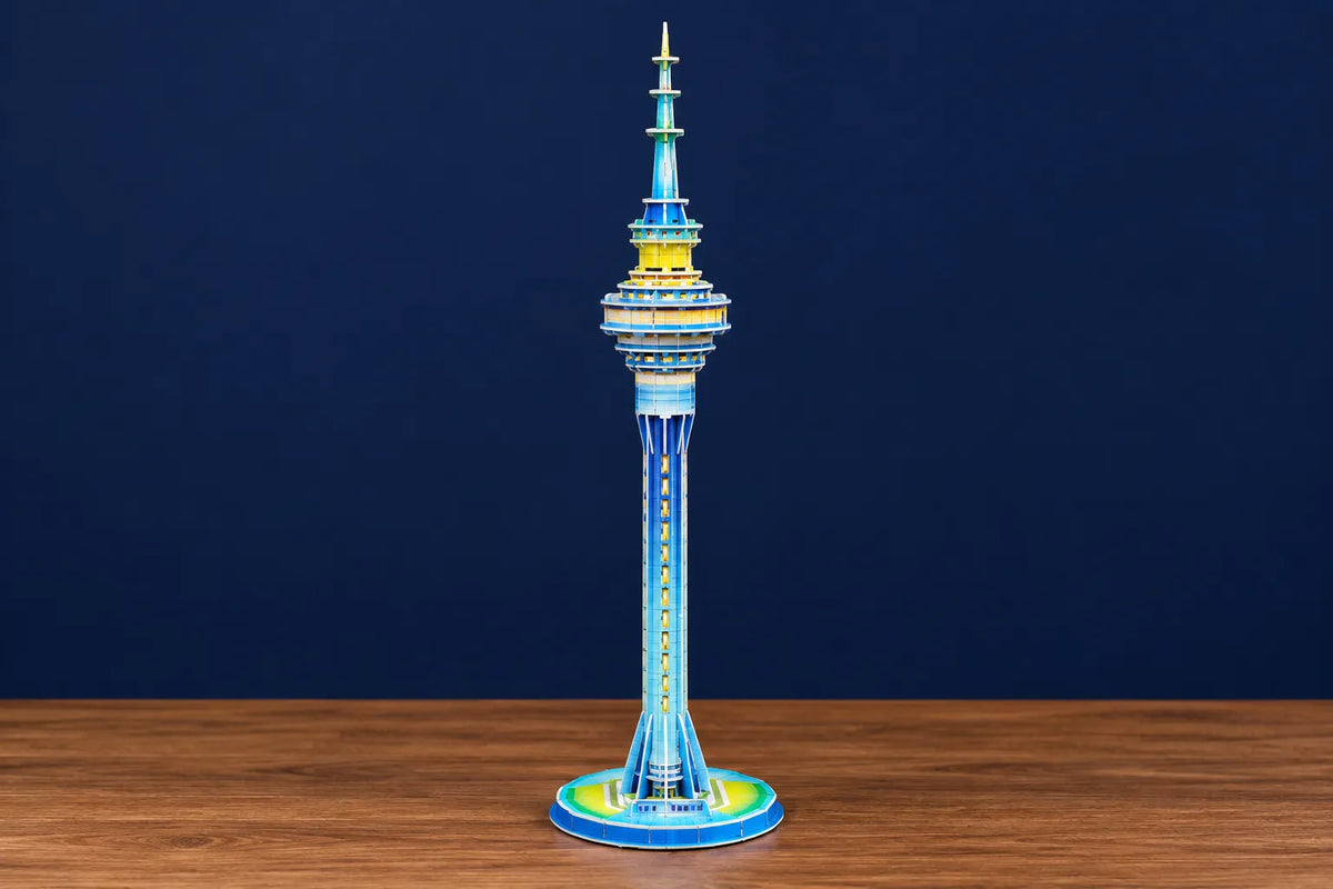 Maquette en bois - La sky tower d'Auckland