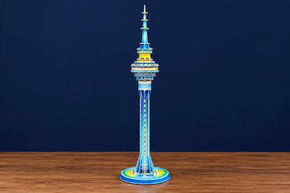 Maquette en bois - La sky tower d'Auckland