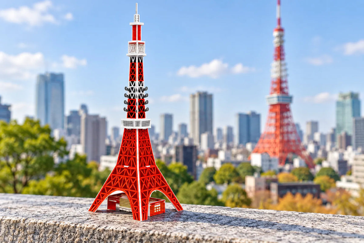 Maquette en bois - La tour de Tokyo