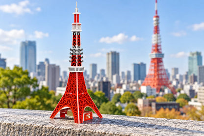 Maquette en bois - La tour de Tokyo