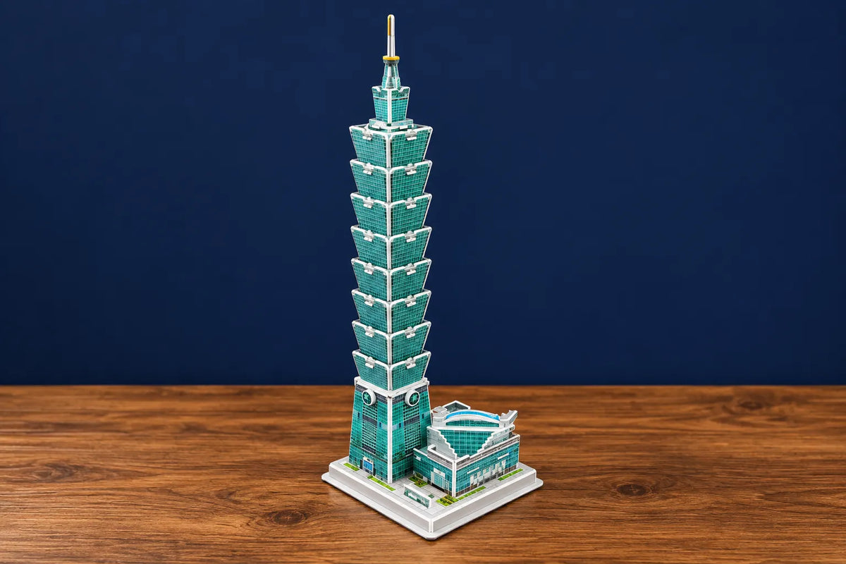 Maquette en bois - La tour taipei 101