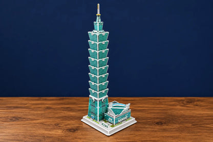 Maquette en bois - La tour taipei 101