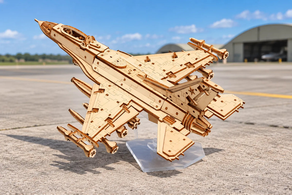 Maquette en bois - L'avion de chasse