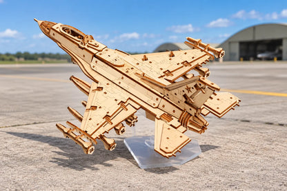 Maquette en bois - L'avion de chasse