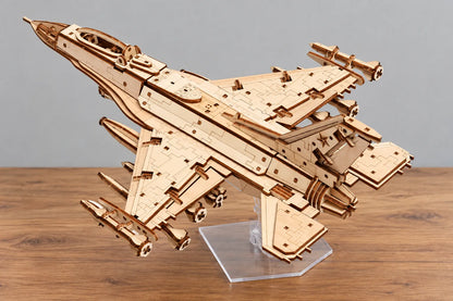 Maquette en bois - L'avion de chasse