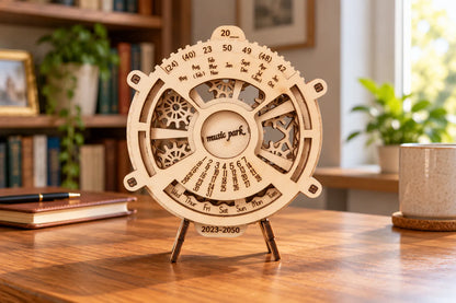 Maquette en bois - Le calendrier perpétuel rotatif