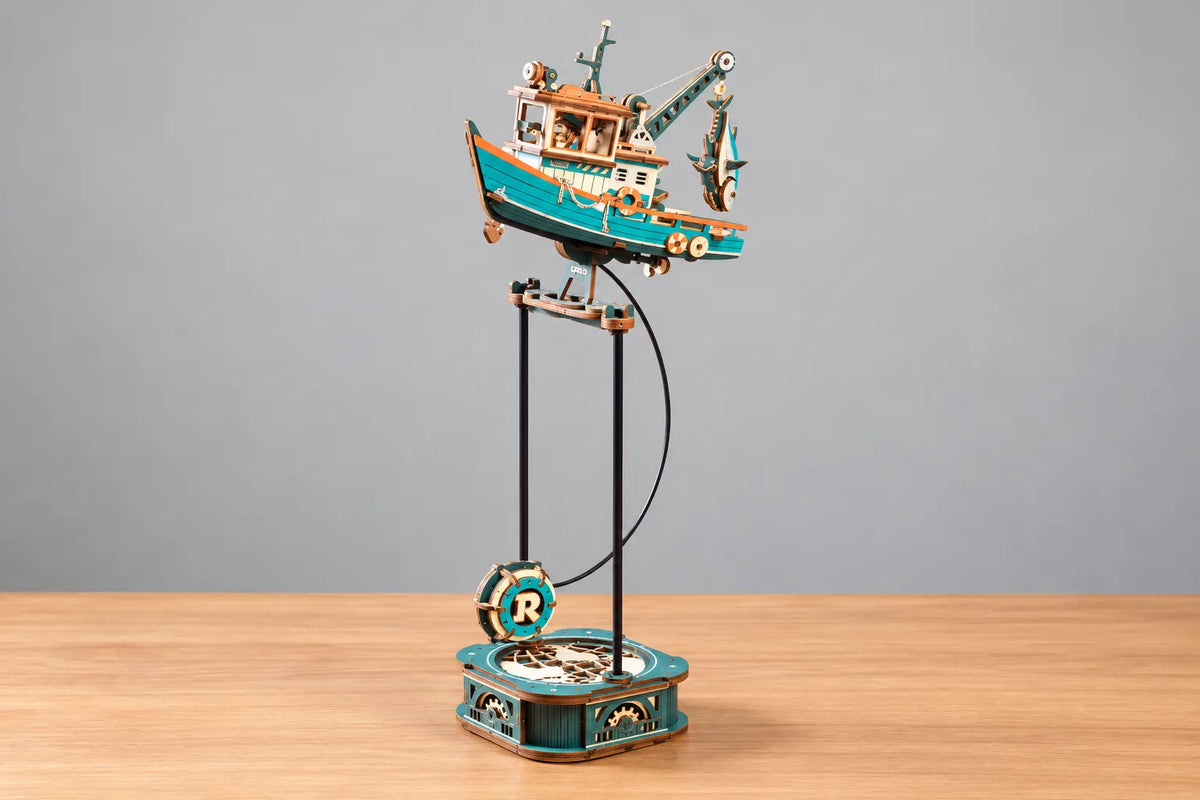 Maquette en bois - Le chalutier à balancier