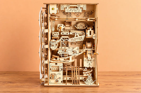 Maquette en bois - Le circuit de billes des robots