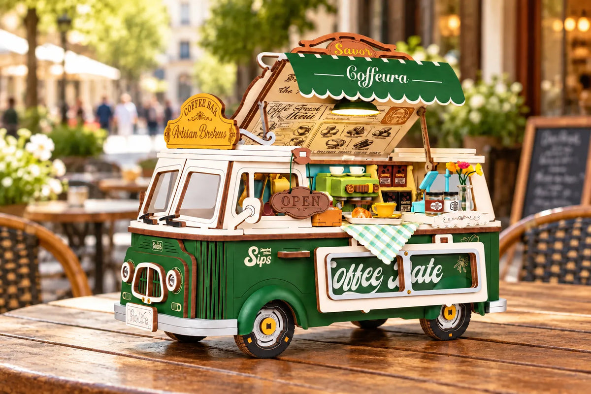 Maquette en bois - Le coffee truck