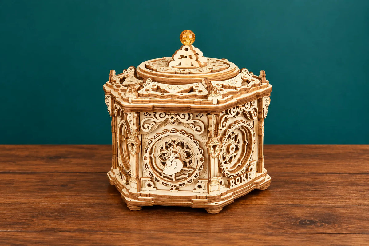 Maquette en bois - Le coffret musical du jardin secret