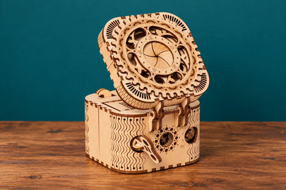 Maquette en bois - Le coffret secret mécanique