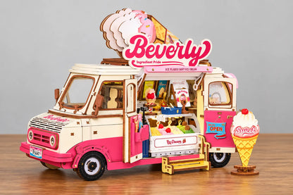 Maquette en bois - Le food truck de glaces