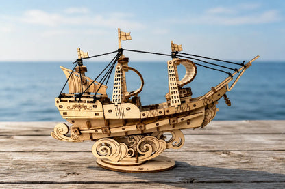 Maquette en bois - Le galion