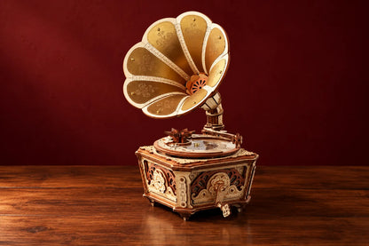 Maquette en bois - Le gramophone boite à musique