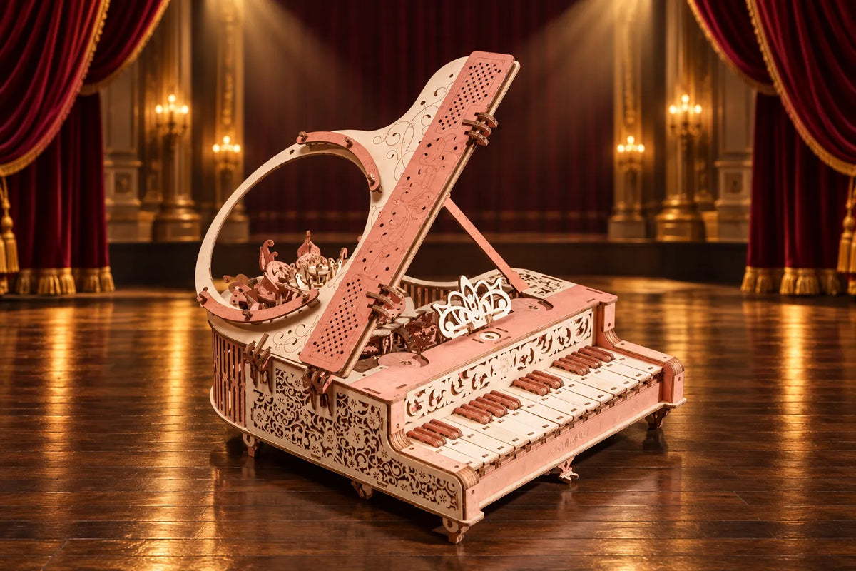 Maquette en bois - Le grand piano à queue fonctionnel