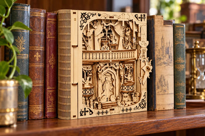 Maquette en bois - Le grimoire aux secrets