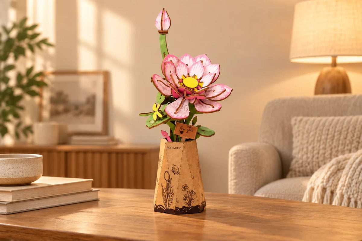 Maquette en bois - Le lotus