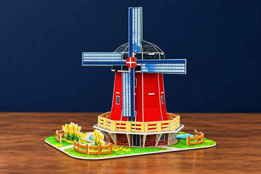 Maquette en bois - Le moulin hollandais