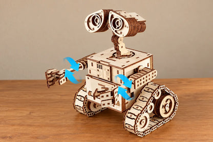 Maquette en bois - Le petit robot explorateur