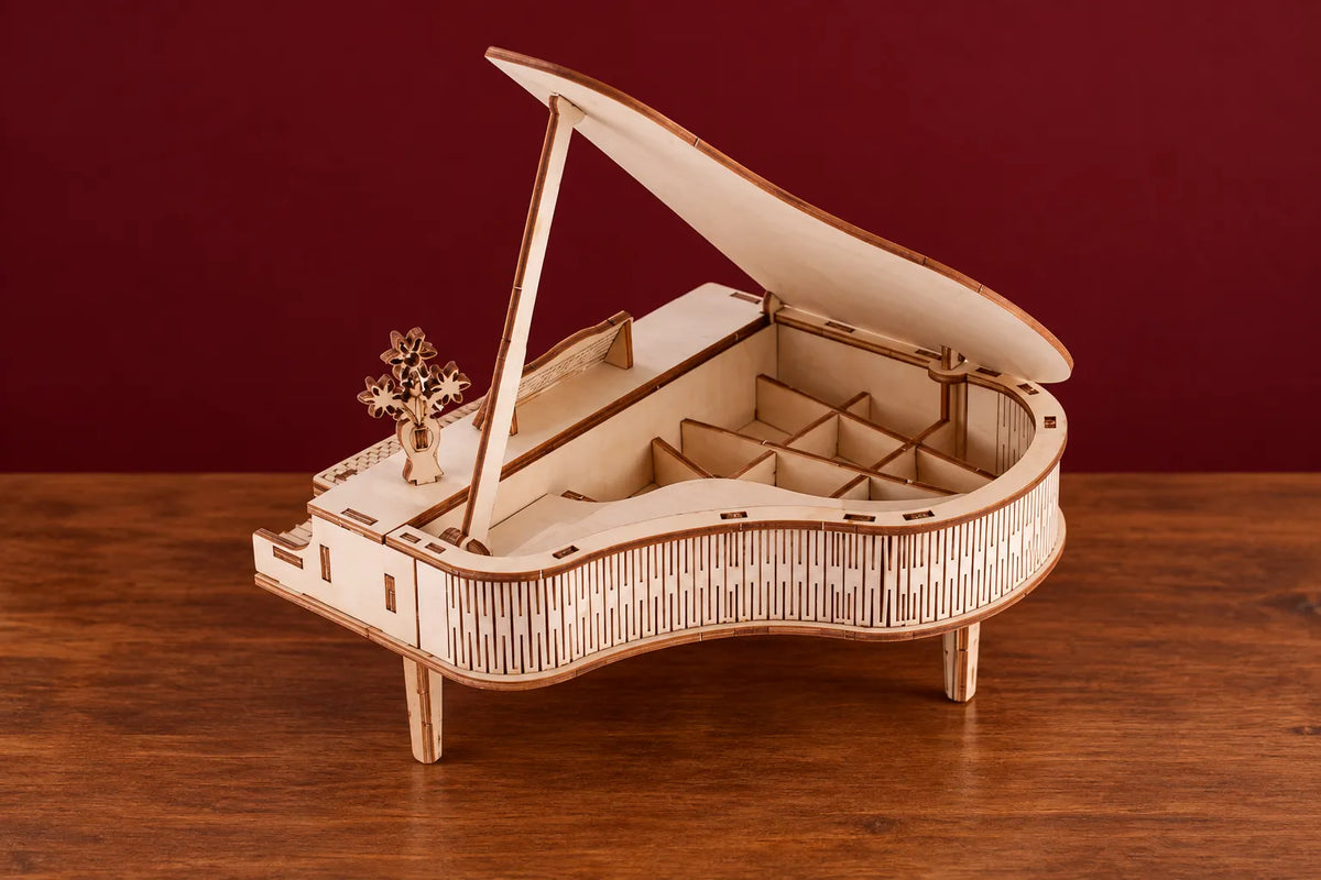 Maquette en bois - Le piano à queue classique
