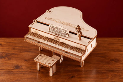 Maquette en bois - Le piano à queue classique