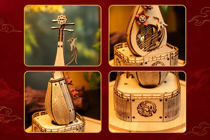 Maquette en bois - Le pipa chinois