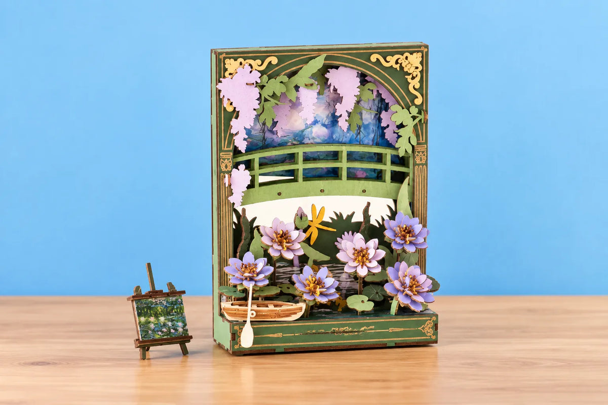 Maquette en bois - Le tableau aux nénuphars
