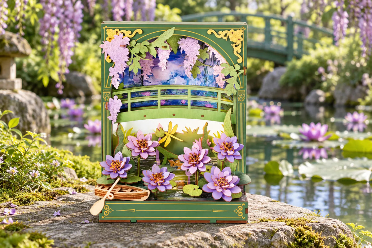 Maquette en bois - Le tableau aux nénuphars