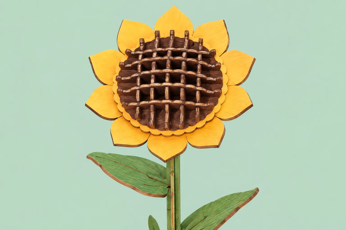 Maquette en bois - Le tournesol