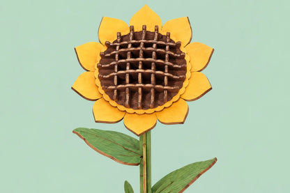 Maquette en bois - Le tournesol