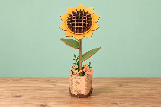 Maquette en bois - Le tournesol