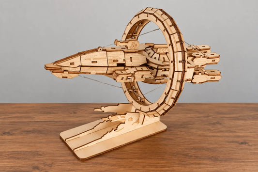Maquette en bois - Le vaisseau spacial