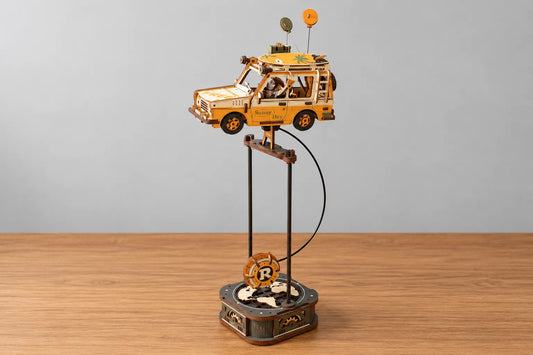 Maquette en bois - Le véhicule d’aventure à balancier