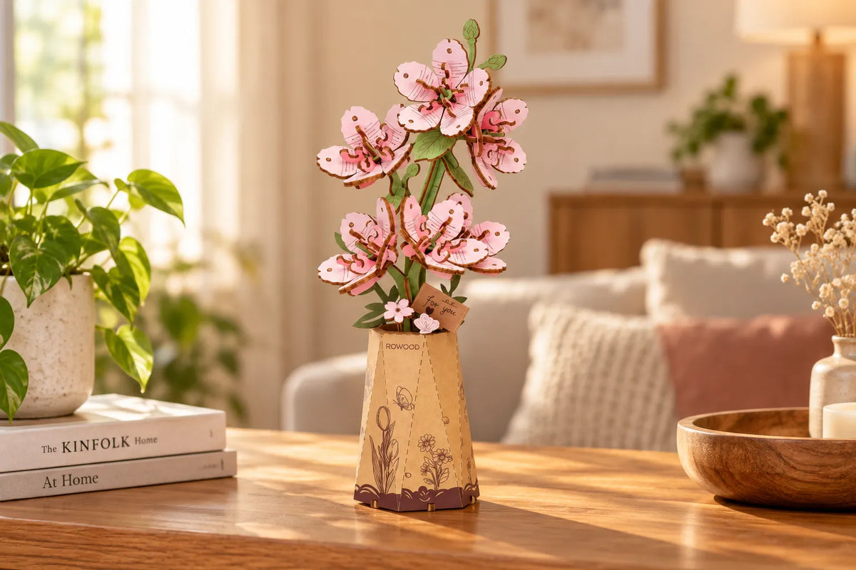 Maquette en bois - Les fleurs de cerisier