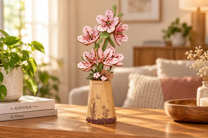 Maquette en bois - Les fleurs de cerisier