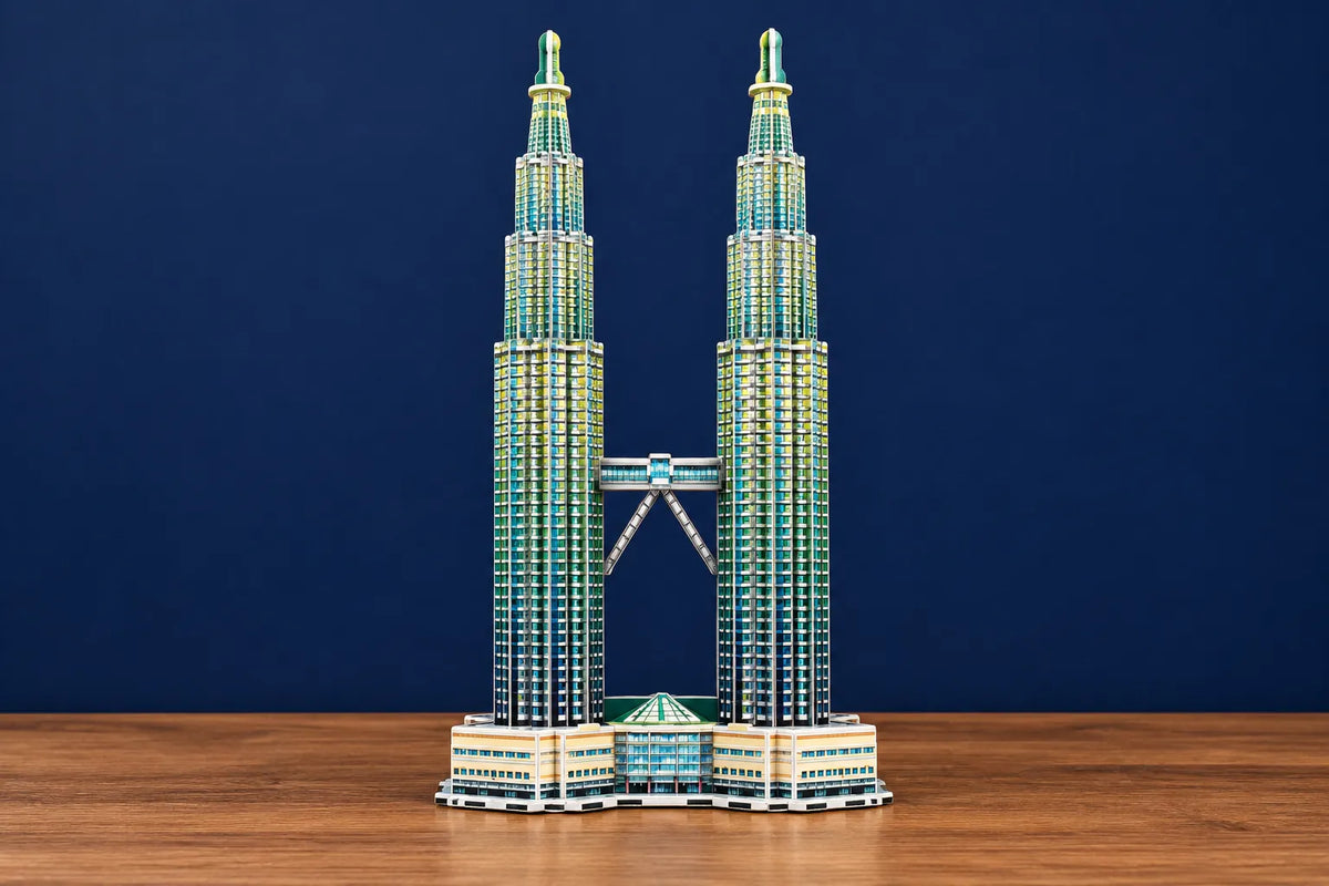 Maquette en bois - Les tours Petronas