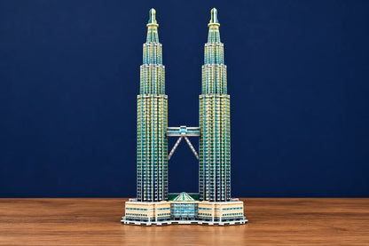 Maquette en bois - Les tours Petronas