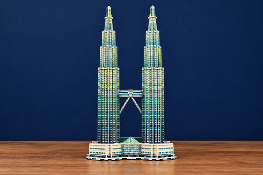 Maquette en bois - Les tours Petronas