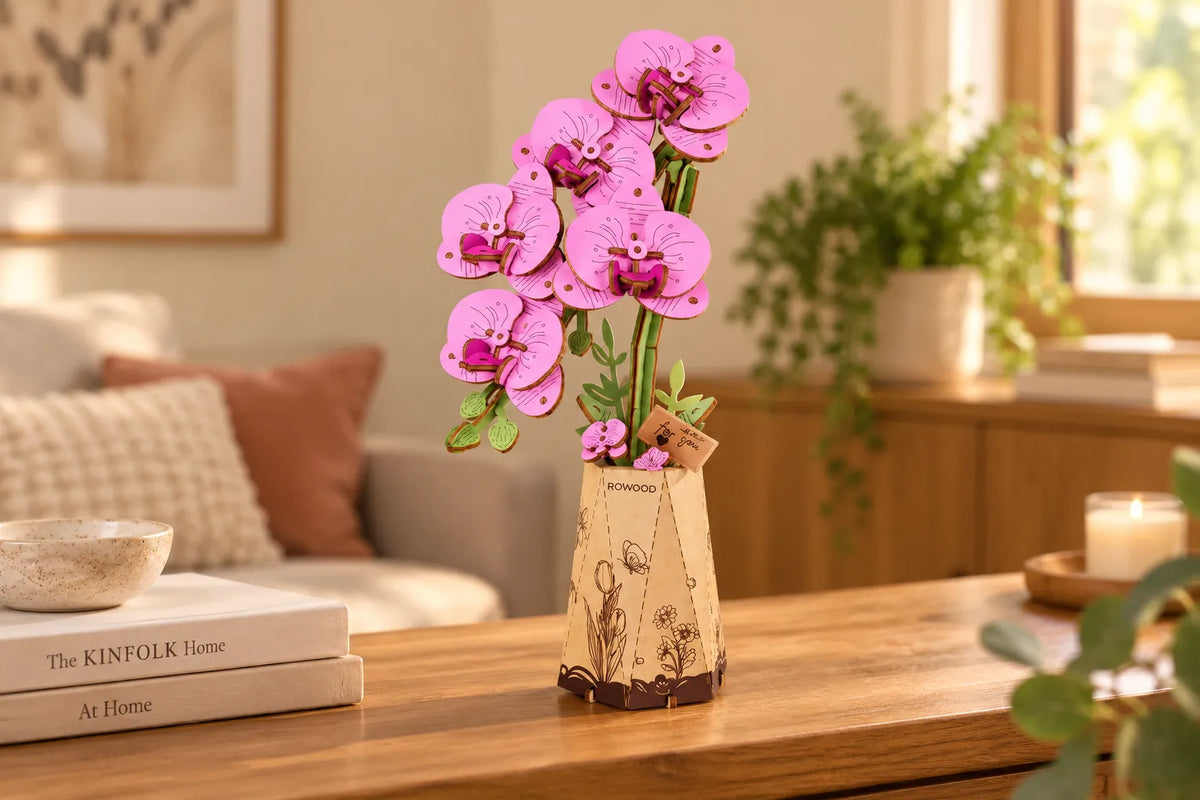 Maquette en bois - L'orchidée