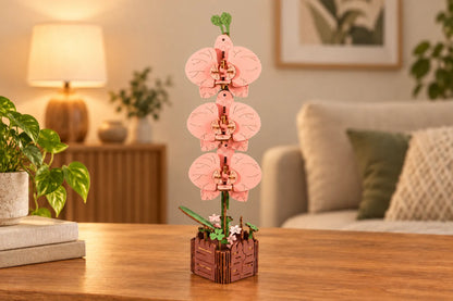 Maquette en bois - L'orchidée papillon