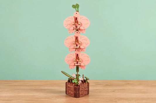Maquette en bois - L'orchidée papillon