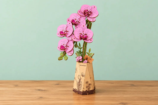 Maquette en bois - L'orchidée