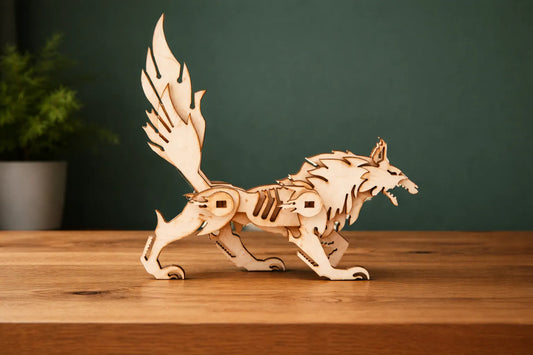Maquette en bois - Loup
