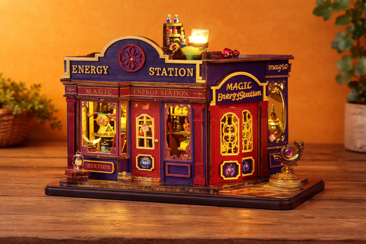 Maquette en bois - Maison à thème, boutique de magie