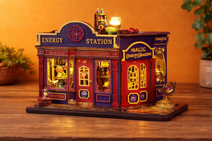 Maquette en bois - Maison à thème, boutique de magie