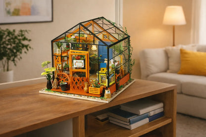 Maquette en bois - Maison à thème, serre de jardin